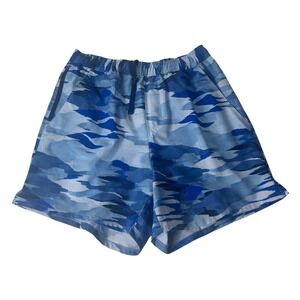 DSG Mens Agility Woven 6 Inch Shorts Blue Camo AI Academy Blue Small NEW
